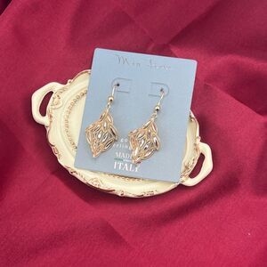 18k Gold Plated Sterling Silver Earrings by Mia Fiore